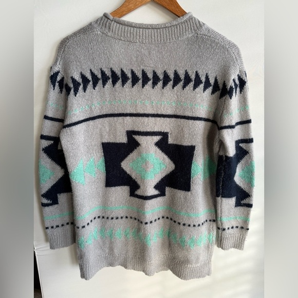 Roxy Gray and Mint Aztec Cardigan • Women’s small - Picture 6 of 7